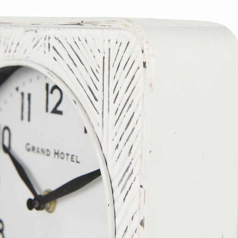 Karl White Table Clock image number 6