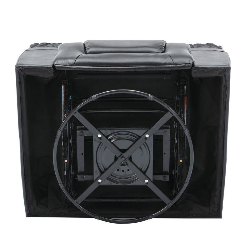 360°Swivel and Rocking Home Theater Recliner Manual Recliner Chair with Wide Armrest for Living Room,Bedroom