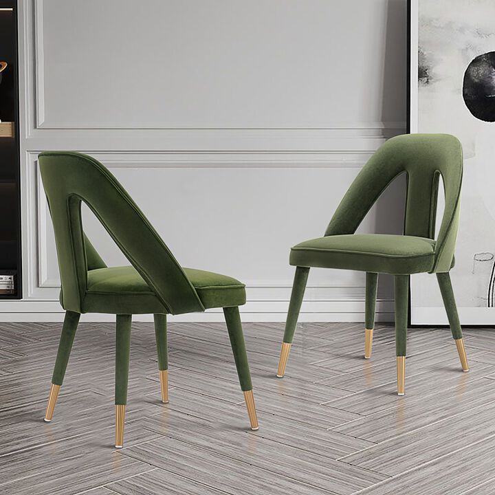 Neda Green Dining Chair (Set of 2)