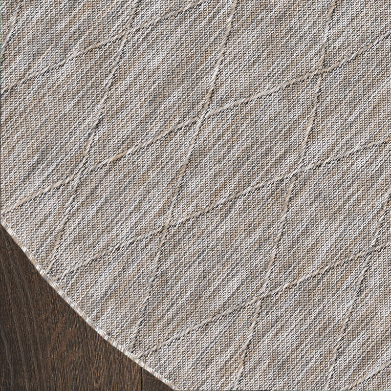 Washable Solutions WSL01 Gray/Mocha 8' x Round Rug