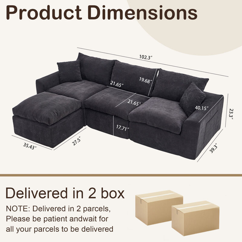 Gront Modular Sectional Sofa image number 9