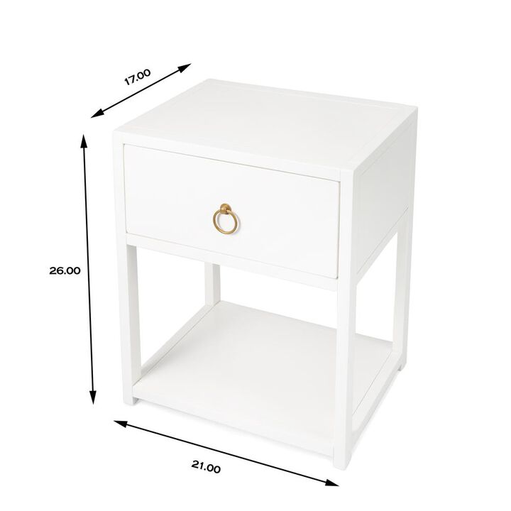 Butler Specialty Lark End Table, White