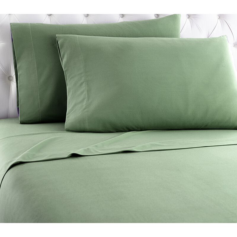 Micro Flannel Solid Color Deep-Pocket Sheet Set