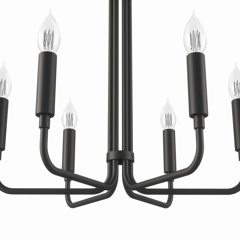 Modway Rekindle 6-Light Chandelier in Black image number 4