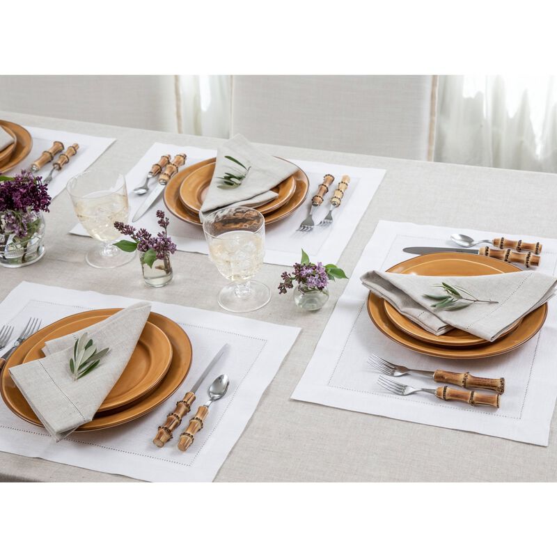 Linen Placemats - Medium Weight Hemstitch
