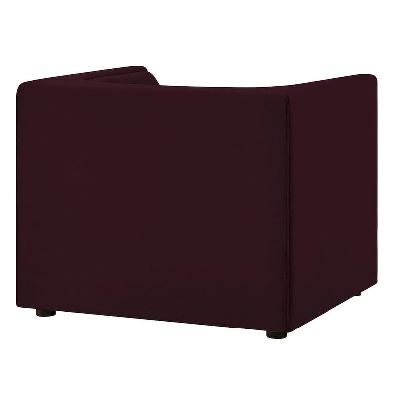 Hilda Curved Back Performance Velvet Armchair image number 4