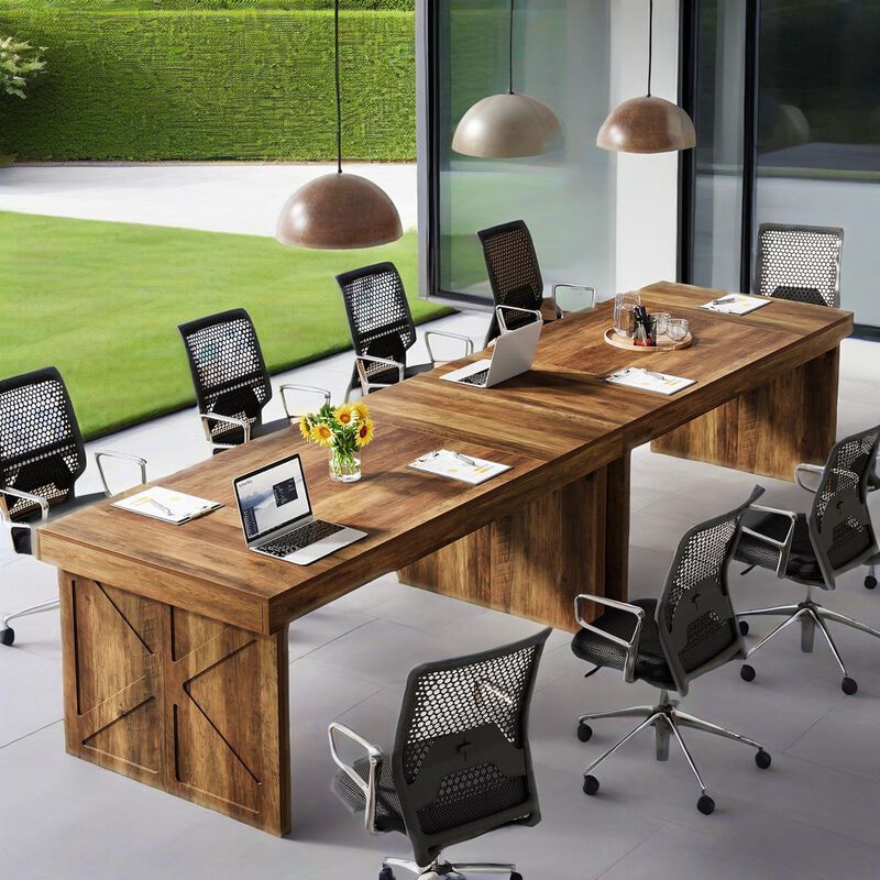 Modern Office Desk &ndash; Spacious Work Surface with Storage for Home or Work Setup