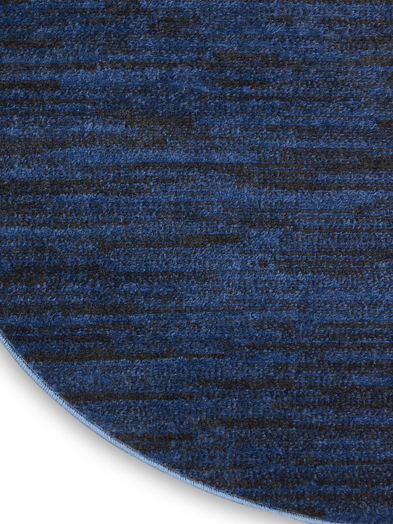 Nourison Essentials NRE01 Midnight Blue 4' x Round Rug image number 4