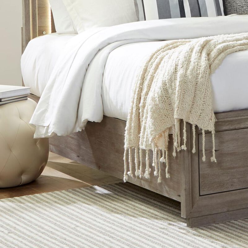 Liberty Furniture Horizons King Storage Bed in Graystone image number 6