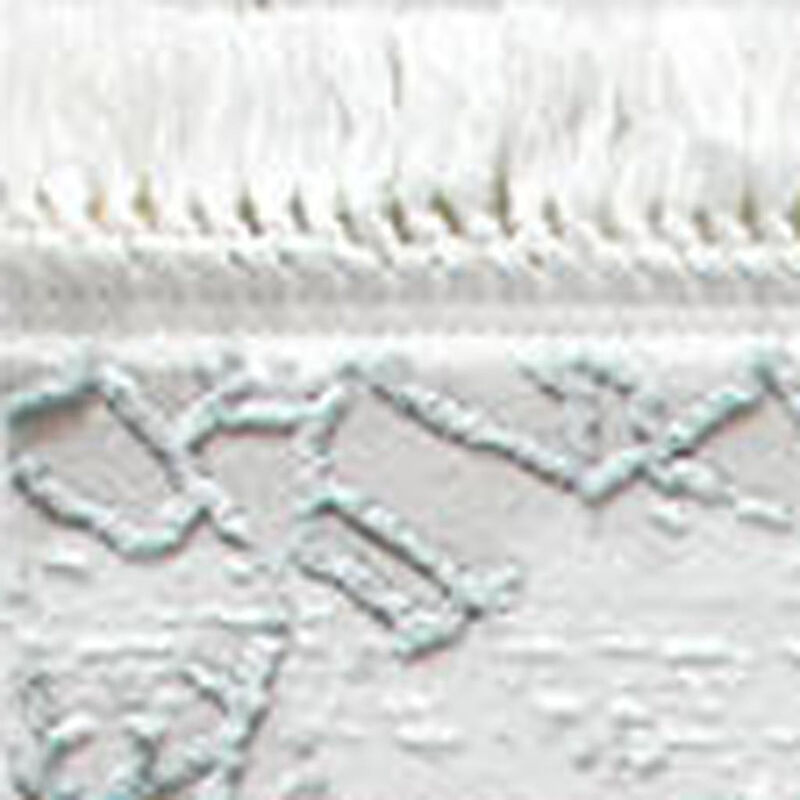 HomeRoots Abstract Distressed Area Rug With Fringe image number 2