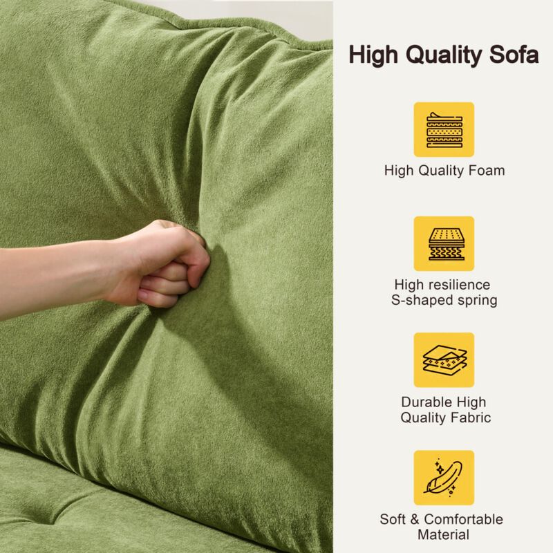 Wipelt Comfortable Deep-Seated Sectional Sofa image number 7