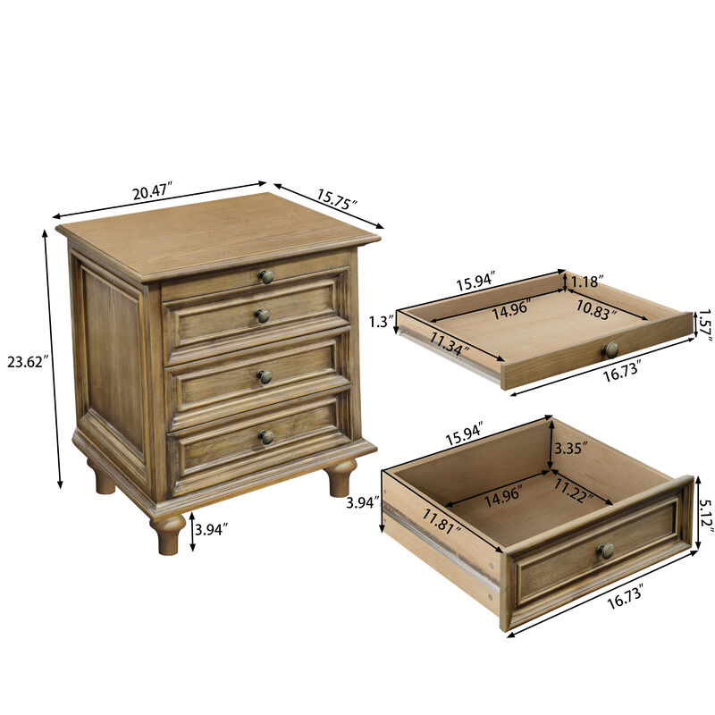 Zatsuk Farmhouse Nightstands image number 9