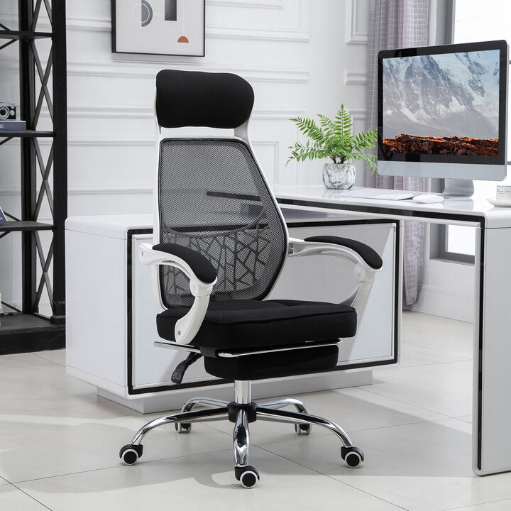 Hivvago Ergonomic High Back Mesh Office Chair with Footrest and Headrest