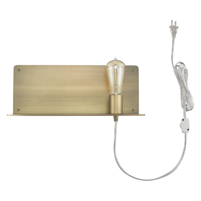 Hivvago Dull Gold Shelf Wall Light