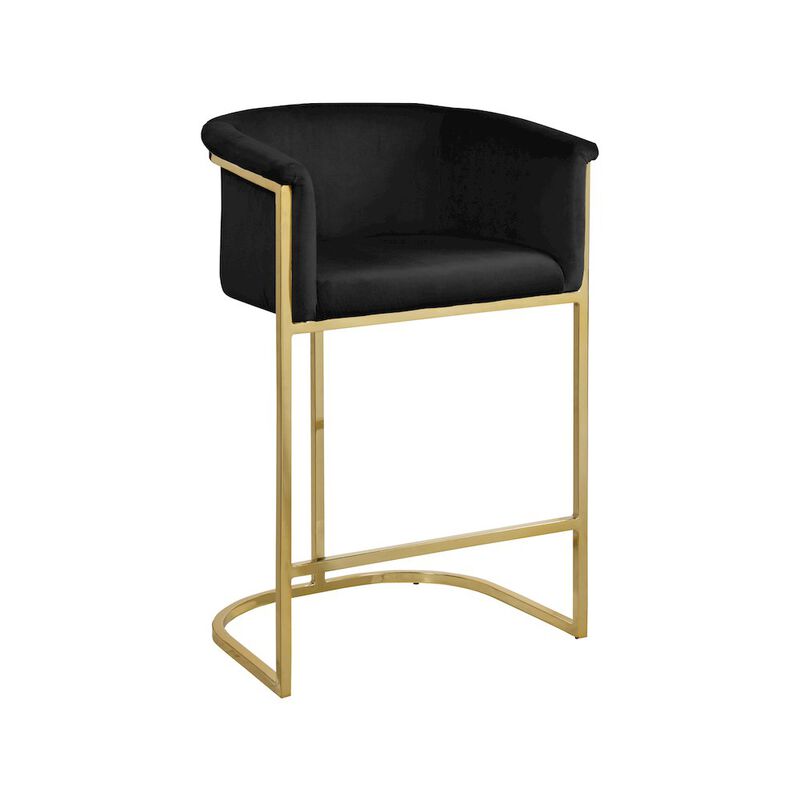 Meridian Furniture Donatella Velvet Stool