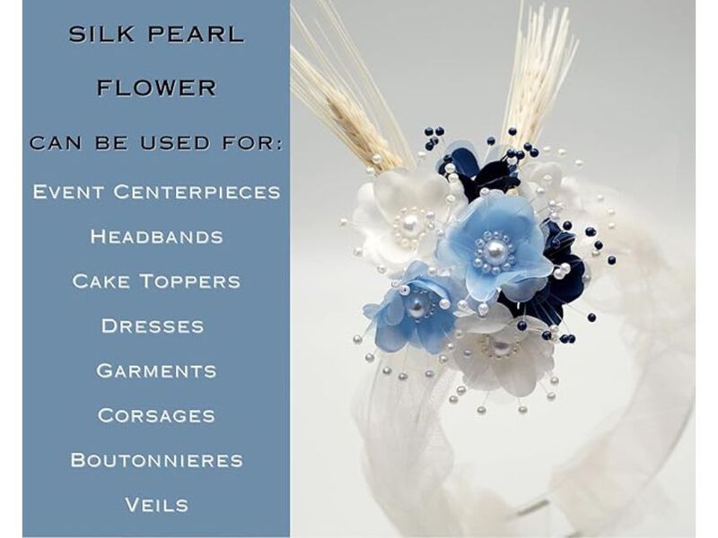 72 Piece Artificial Flowers Wedding Centerpiece Decor Silk image number 1