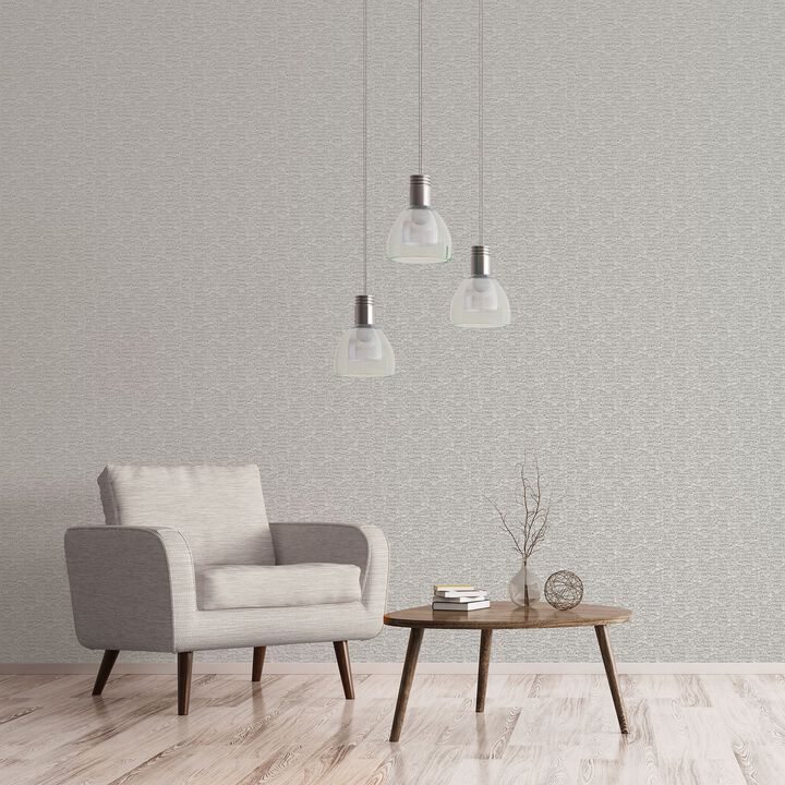 Emporium Mottled Metallic Plain Silver Grey Wallpaper DWP0233-02