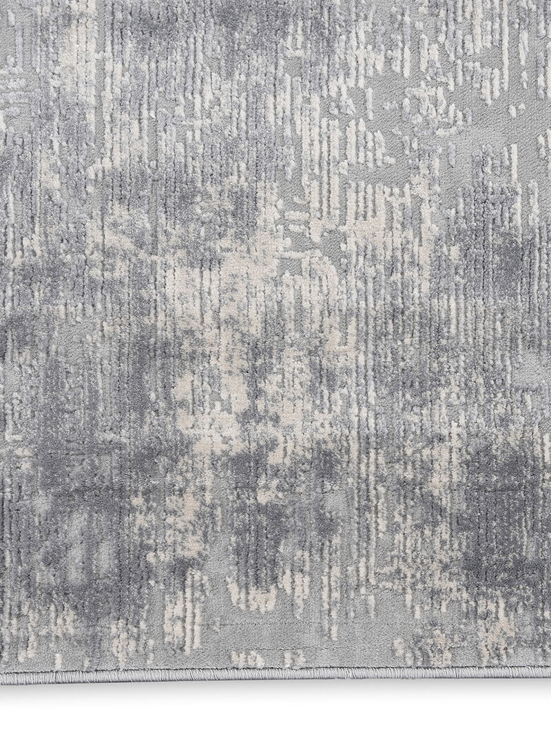 Rustic Textures RUS01 Ivory/Silver 2'2" x 7'6" Rug