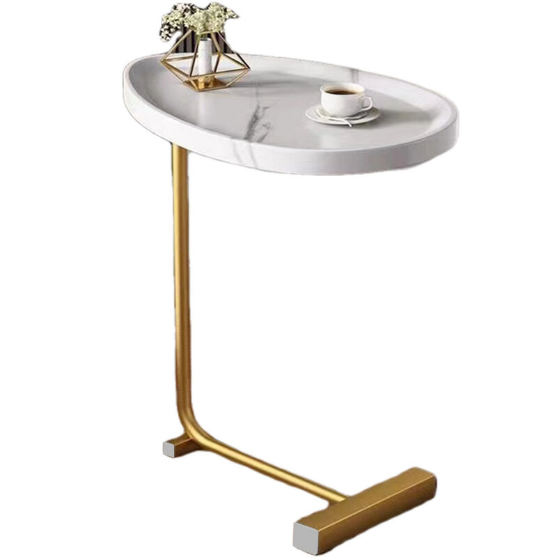 Streamdale White C-shaped Side Table Set image number 2