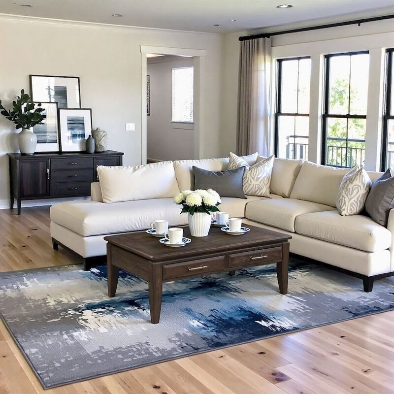 Brown Cocktail Table with 2 Drawers &ndash; Vintage Solid Wood Coffee Table image number 1