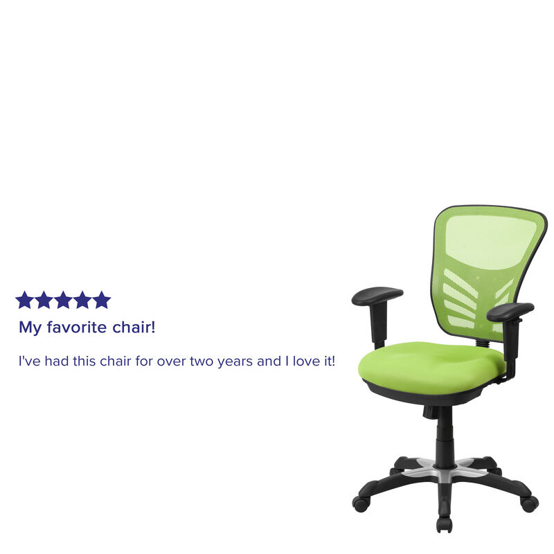 Nicholas Mid-Back Dark Gray Mesh Multifunction Executive Swivel Ergonomic Office Chair with Adjustable Arms image number 2