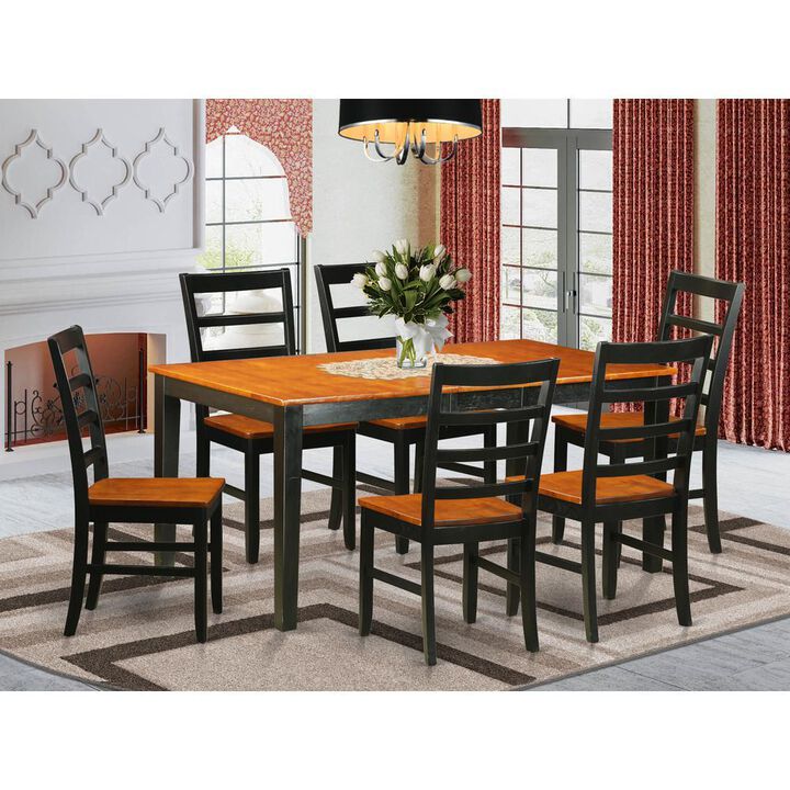 7 PC Table set-Dining Table and 6 Dining Chairs
