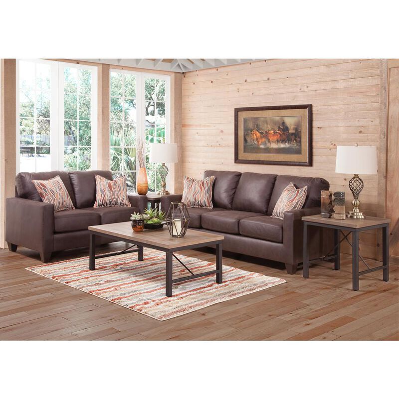 American Furniture Classics  Arm Sofa with Two Accent Pillows
