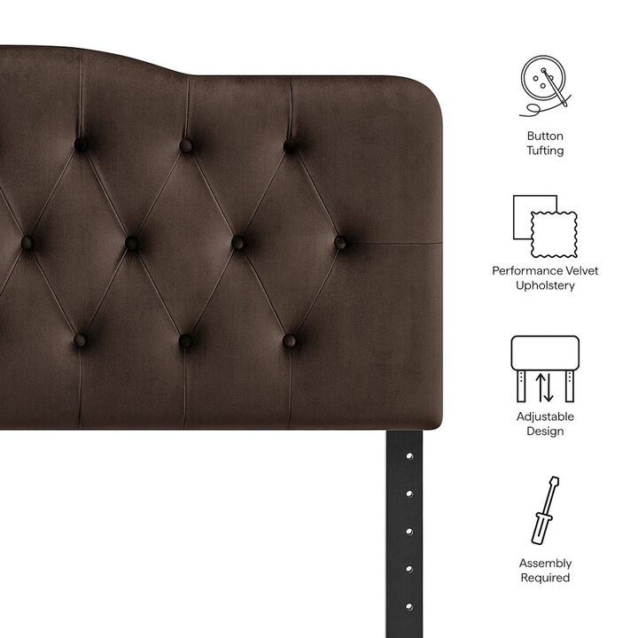 Annabel Stain-Resistant Performance Velvet King Headboard