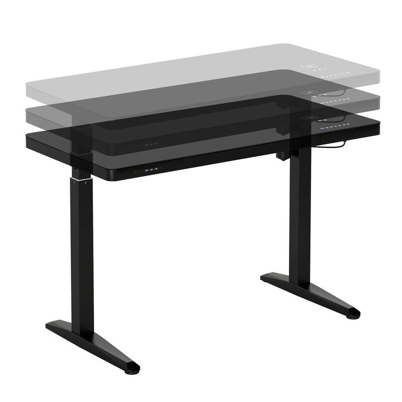 Techni Mobili Electronic Glass Desk