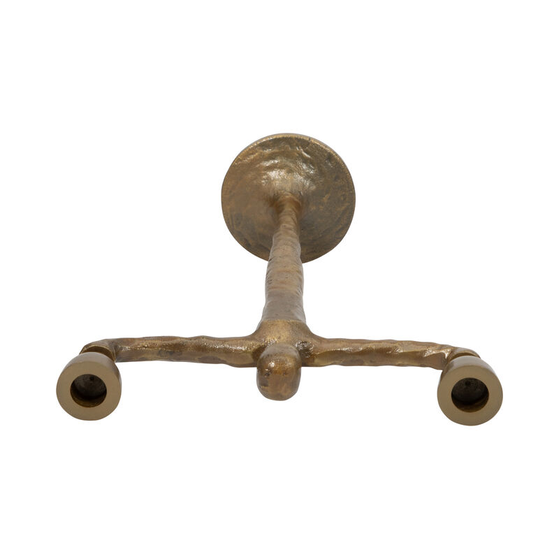 Metal 15" 2 Taper Candelabra image number 5