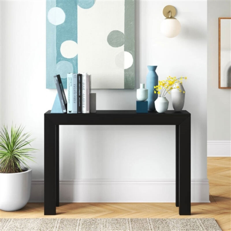 Solid Wood Modern Console Table – Sleek Sofa Table for Entryway or Living Room