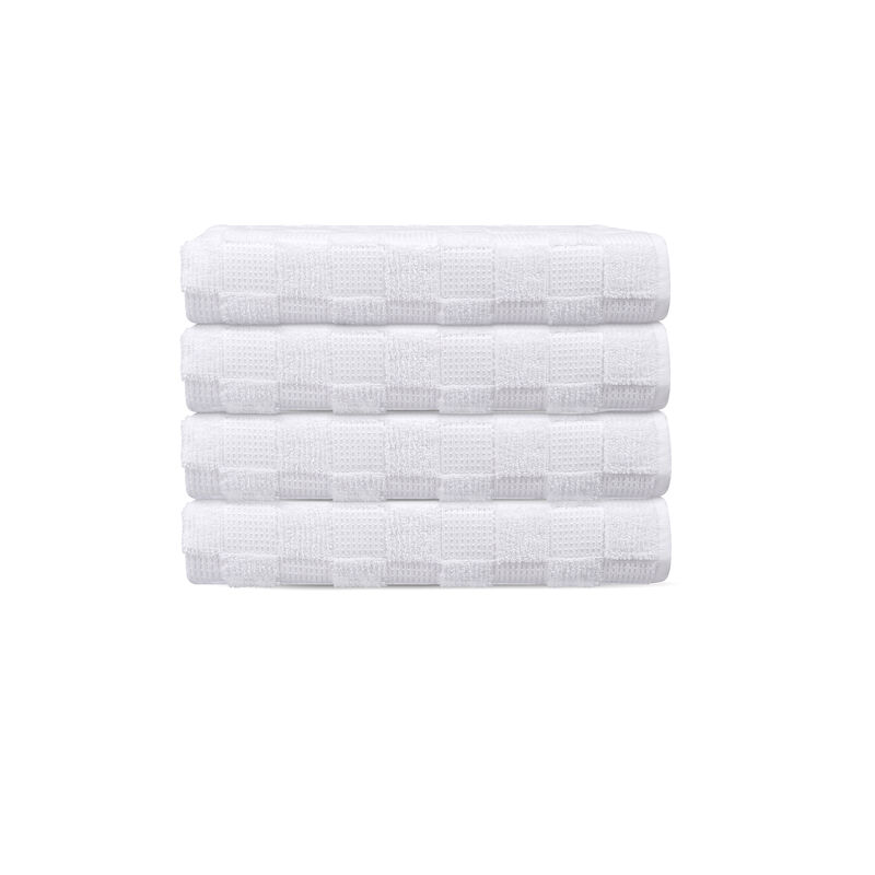 Waffle Terry 4 pcs Turkish Wash Towels Set