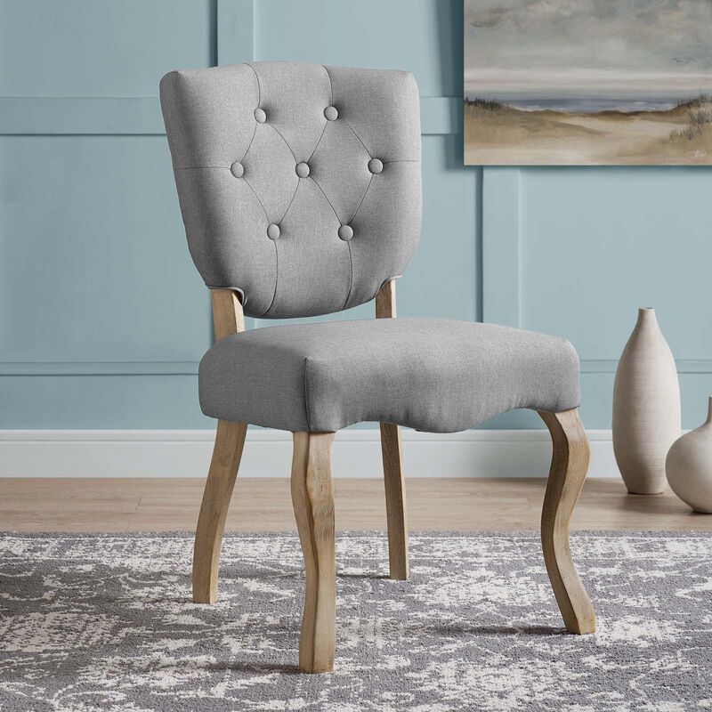Array Vintage French Upholstered Dining Side Chair image number 4