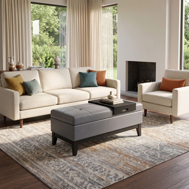 Oregon Storage Ottoman Bench image number 2
