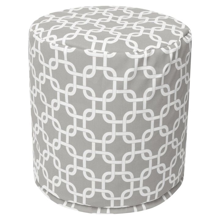 Majestic Home Goods Pouf Links Gray