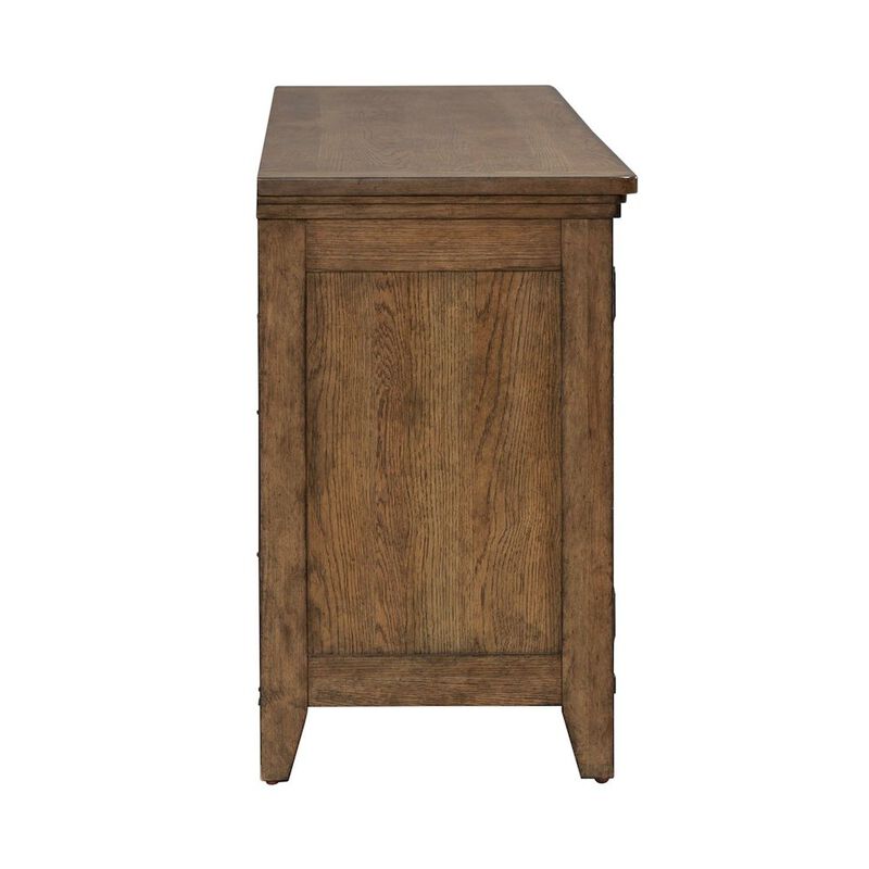 Liberty Furniture Carolina Park 78 Inch TV Stand Entertainment Center  - Amber Brown image number 1
