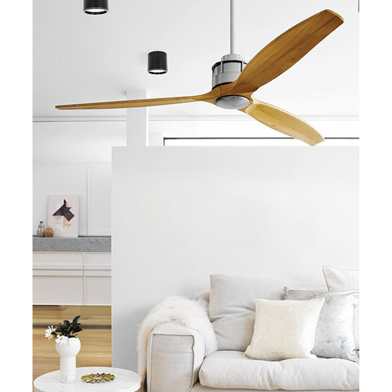 Lucci Air Akmani 60" Ceiling Fan with Remote Control, Energy Efficient DC Ceiling Fan, Quiet High Airflow Blades image number 7