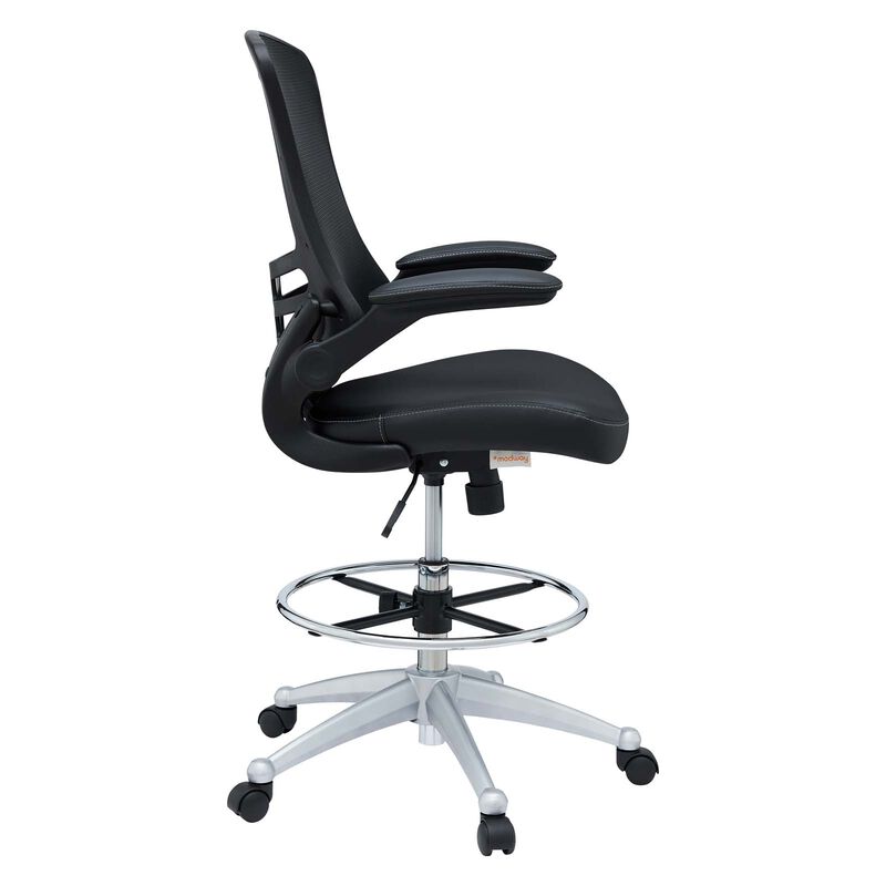Modway Furniture - Attainment Vinyl Drafting Chair image number 2