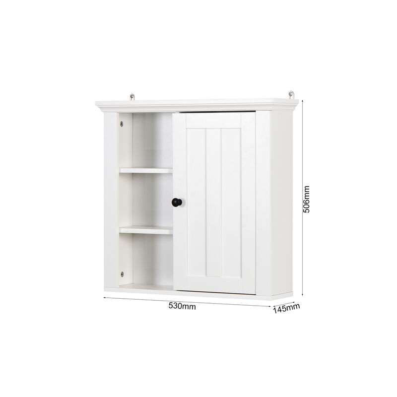 Streamdale Bathroom Wooden Wall Cabinet With A Door 20.86x5.71 X 20 Inch