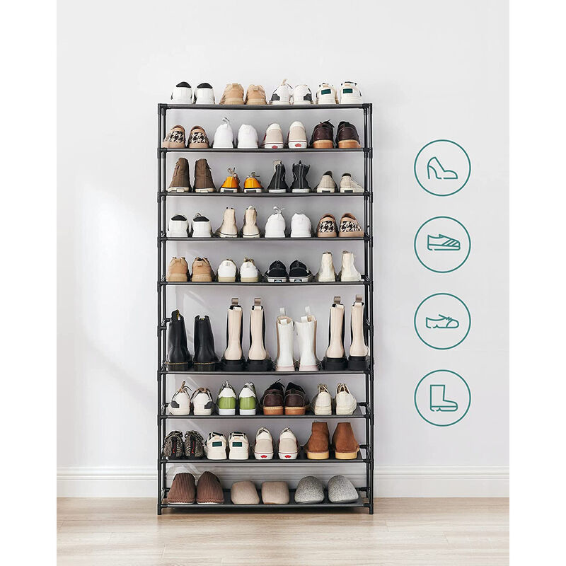 10-Tier Shoe Rack - Versatile Shoe Storage Organizer for Efficient Space Management