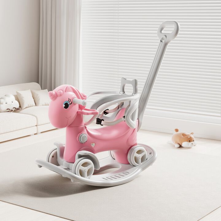 Hikguf 2-in-1 Unicorn Rocking Horse
