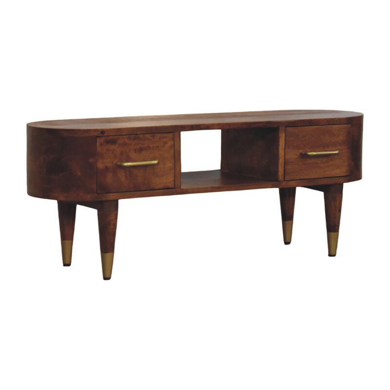 Artisan Furniture Solid Wood Valenza Media Unit, Brown image number 2