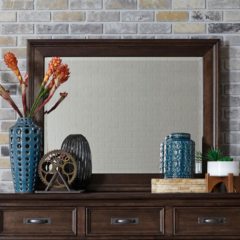 Liberty Furniture Saddlebrook Mirror in Tobacco image number 5