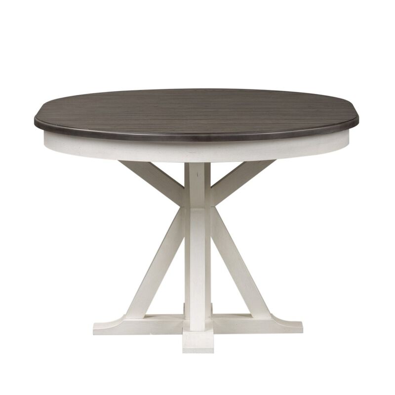 Liberty Furniture Pedestal Table in Poplar & Rubberwood Solids w Pine Veneer image number 6