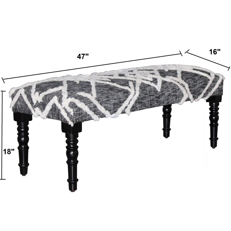 Autumn Contemporary Upholstered Accent Bench image number 7