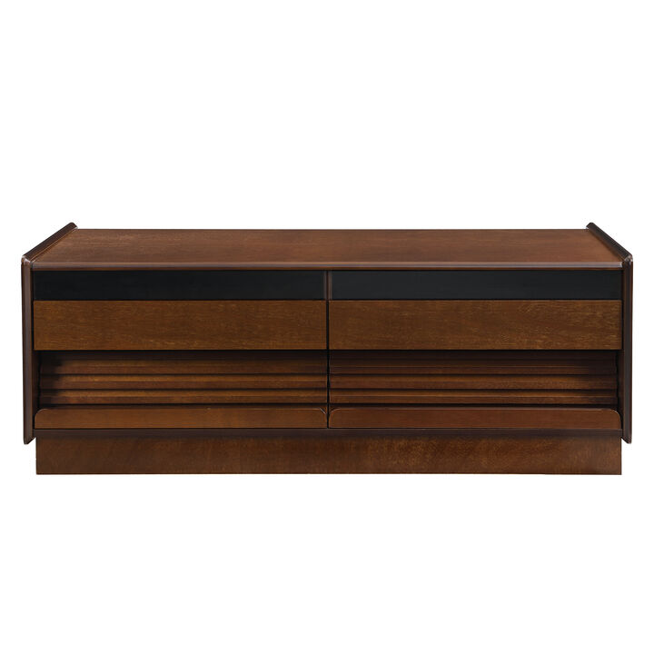 Merax High-End Vintage-Style Rectangular Coffee Table