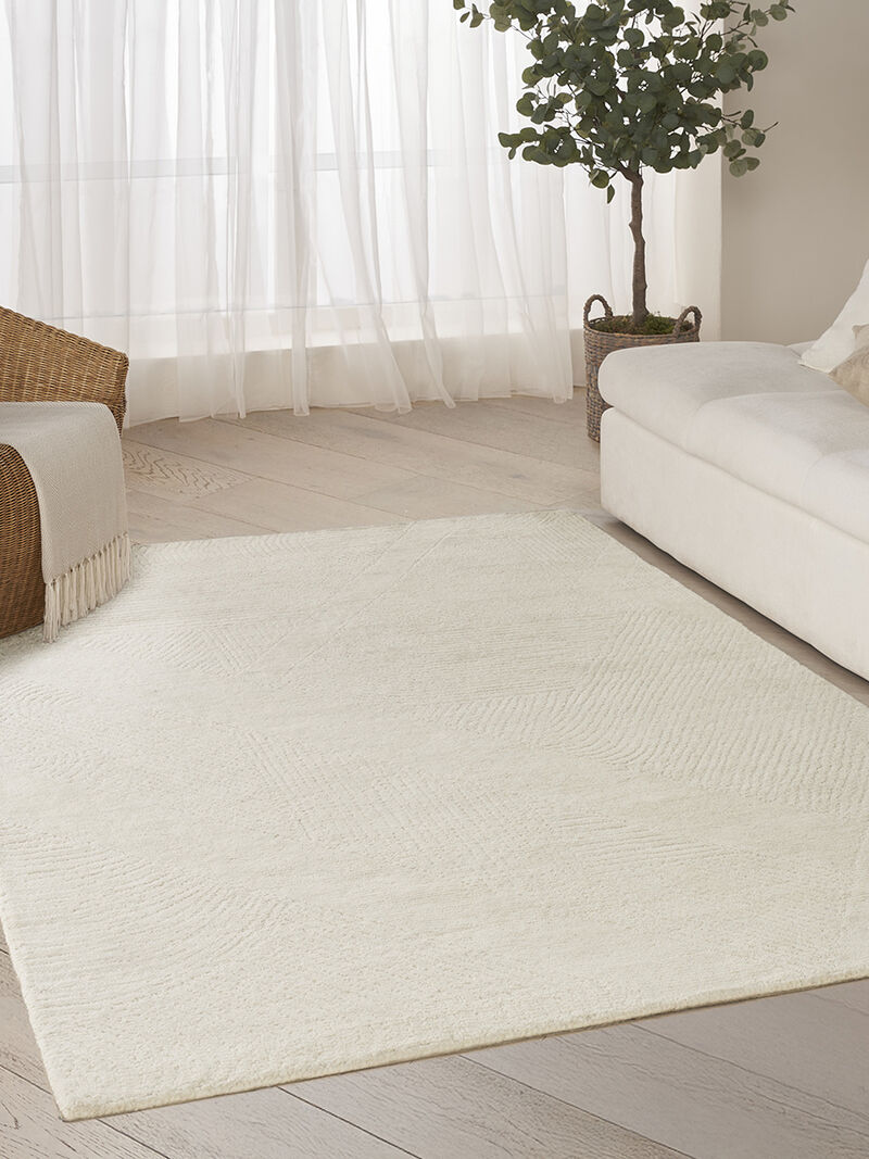 Pure Patterns PRN01 Ivory 5'3" x 7'3" Rug