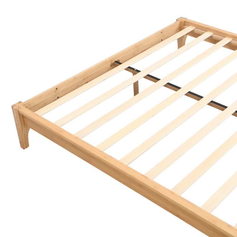 Merax  Solid Dry Bamboo Wood Platform Bed