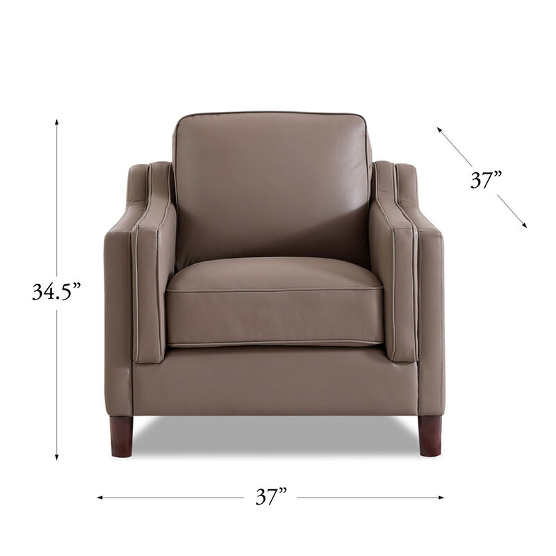 Bella Top Grain Leather Chair image number 6