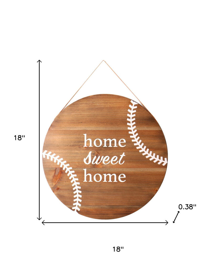 HomeRoots Set of Two Brown And White Home Sweet Home Wood Wall Decor image number 6